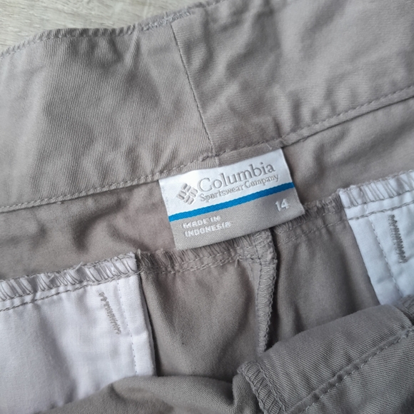 Columbia Men's Cargo Shorts Grey Pocket Belt Loops Size 14 Cotton Waist 42cm - Picture 3 of 8